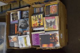 Two boxes of assorted CD's