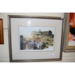 Edinburgh Castle by Brian Aldridge limited edition print, framed and glazed