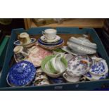 Mixed Lot: Assorted ceramics, tea wares, tureens etc