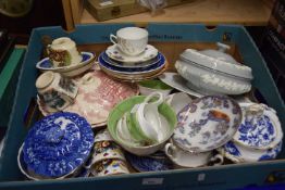 Mixed Lot: Assorted ceramics, tea wares, tureens etc