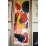 Contemporary abstract, framed and glazed