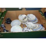 Quantity of assorted tea wares, to include Shelley tea saucers