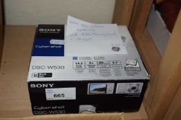 A Sony Cybershot DSC-W530, boxed