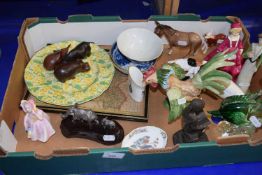 Mixed Lot: Various figurines to include Royal Doulton, Beswick, Wedgwood and others