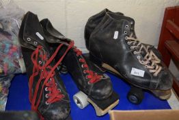 Two pairs of vintage roller skates