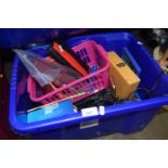 Mixed Lot: Stationery, microphone, mobile phones etc