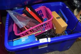 Mixed Lot: Stationery, microphone, mobile phones etc