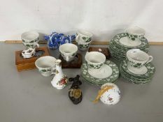 Mixed Lot: Various assorted tea wares, vases, pomander etc