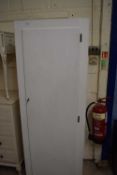 White painted single door floor standing cupboard