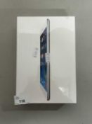 An iPad Mini, boxed and sealed dated 2014