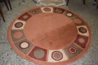 Modern circular floor rug