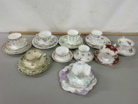 Mixed Lot: Tea wares to include Shelley, Wileman and others