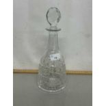 Royal Wedding cut glass decanter