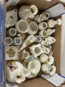 Collection of various Goss crested china wares to include a range of Cromer design