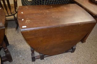 20th Century drop leaf dining table, 96cm wide