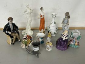 Mixed Lot: Various assorted ornaments to include Coalport, Moonlight Serenade, Royal Doulton