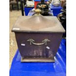 Copper coal box