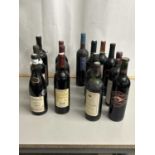 Fourteen bottles of various mixed red wine