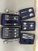 Quantity of boxed Viners Love Story cutlery