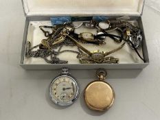 Box containing a quantity of watches