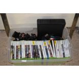 Xbox with various games