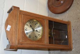 Early 20th Century oak cased wall clock