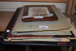 Quantity of assorted sheet music, pictures, prints etc