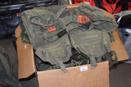 One box of various army surplus supplies