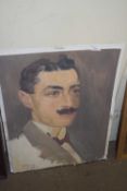 After Hugh Fisher portrait of a gentleman, coloured print, framed