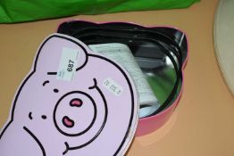 Percy Pig tin and 3D goggles