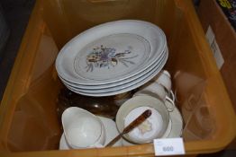 Mixed Lot: Assorted Denby dinner plates, assorted tea wares and other items