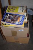 Two boxes of books including Enid Blyton and others