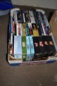 Box of various DVD's