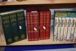 Books to include Oxford Library, Dictionary of National Biography and Tom Sharpe