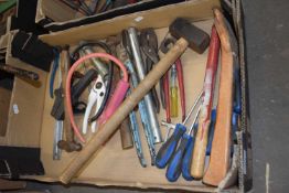 Box of various assorted tools