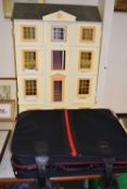Mid 20th Century dolls house with various fittings and accessories