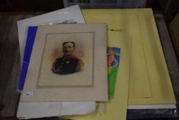 Mixed Lot: Various unframed pictures