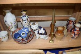 Mixed Lot: Chinese ceramics, hunting horn, trinket boxes etc