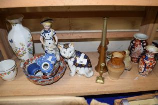 Mixed Lot: Chinese ceramics, hunting horn, trinket boxes etc