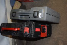 Draper rechargeable drill, cased together with a Milwaukee case