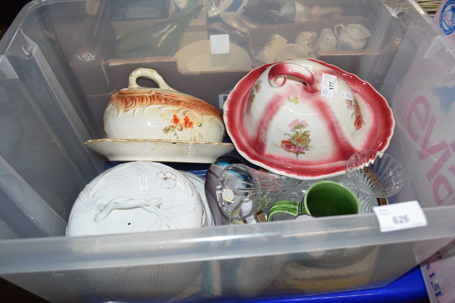 Mixed Lot: Cheese dishes, assorted ceramics, etc