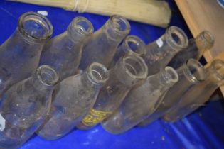 Quantity of vintage milk bottles