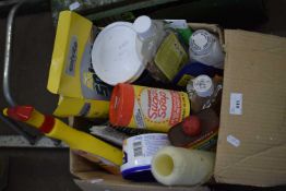 One box of various garage clearance items