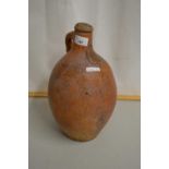 18th Century Bellarmine type stone ware jar with face mask decoration and three V shaped marks