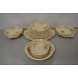 Quantity of Grindley Holly Leaf pattern table wares