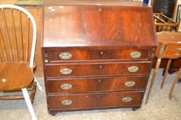 Victorian mahogany bureau of typical form