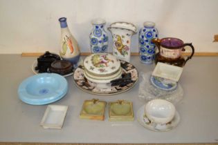Mixed Lot: Various ceramics to include Wedgwood Jasper wares, lustre finish Victorian jug, various