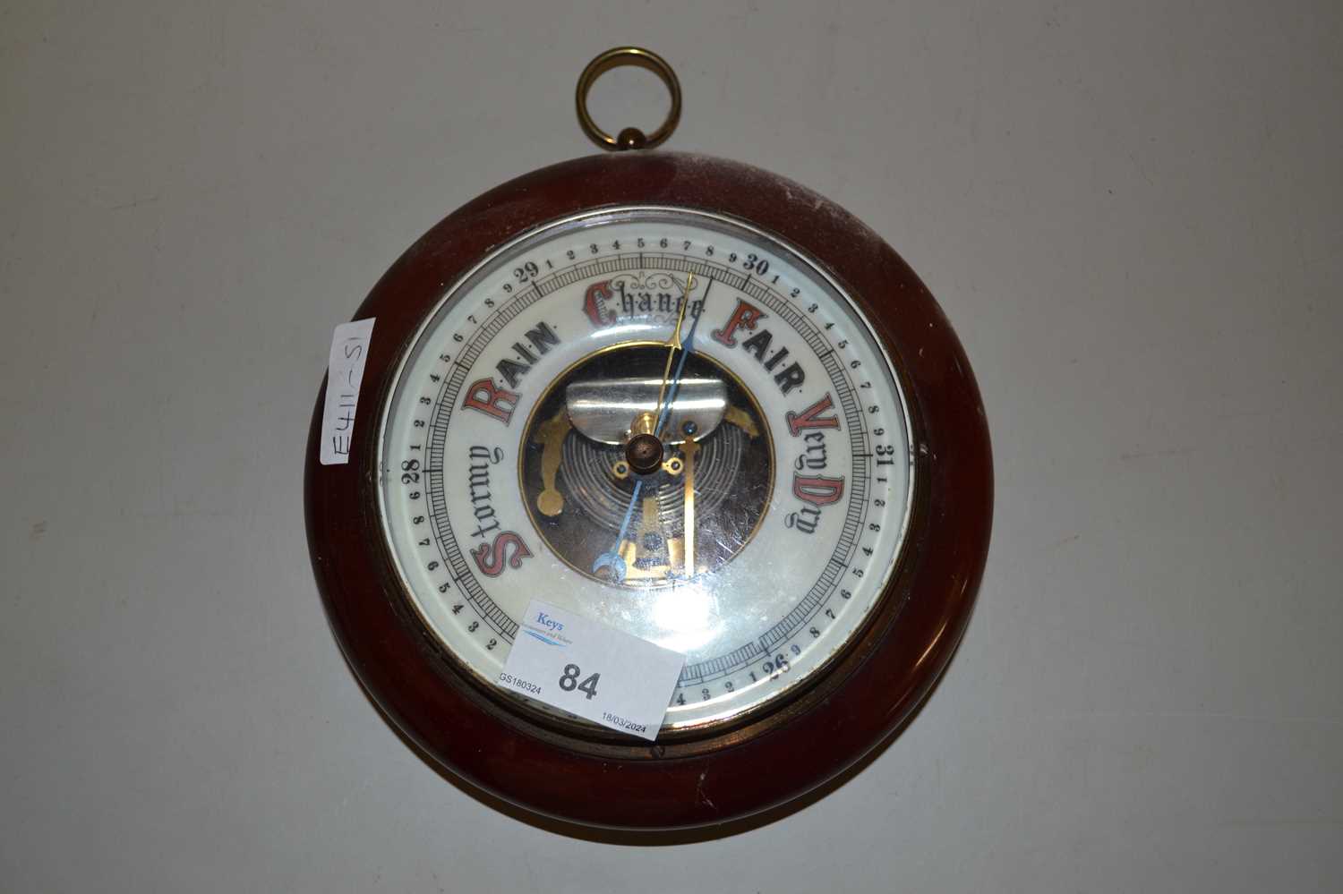 An aneroid barometer