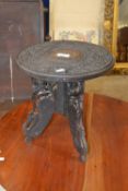 Small Indian hardwood folding table