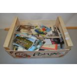 Box of various assorted postcards